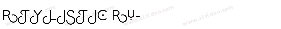 Stylistic SF字体转换